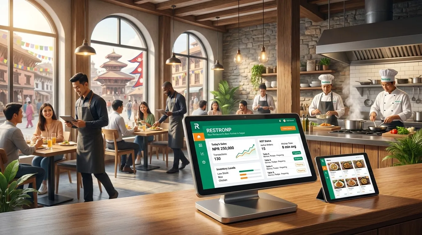 Cover: Restaurant POS Software for Fine & Casual Dining in Nepal — Restronp restaurant blog Nepal